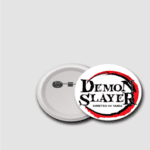 Demon Slayer Logo 44mm Badge - Compact, Stylish, and Durable