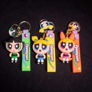 powerfuff girls rubber keychain set of 3