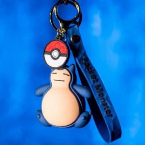 snorlax rubber keychain pokeymon