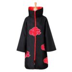 Naruto Akatsuki Unisex Long Cloak Robe for Cosplay Costume