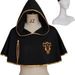 Black Clover Antler Cloak Hooded with Headband for Men